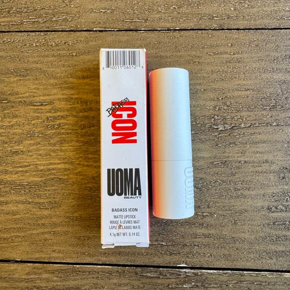 UOMA Beauty Badass Icon Matte Lipstick 0.14oz Shade Nina NIB Icon Cocoa - Picture 1 of 7